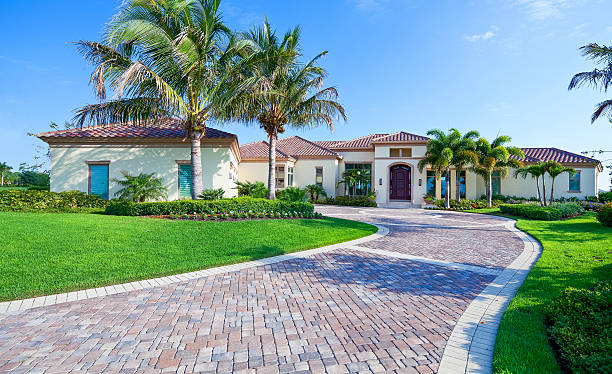 Residential Paver Driveway in Indian Wells, CA